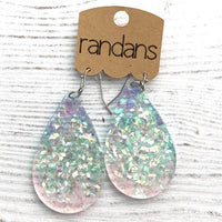 Handcrafted Glitter Earrings - Seaglass Ombre